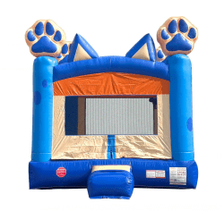 Blue Puppy Dog Paws Bounce House