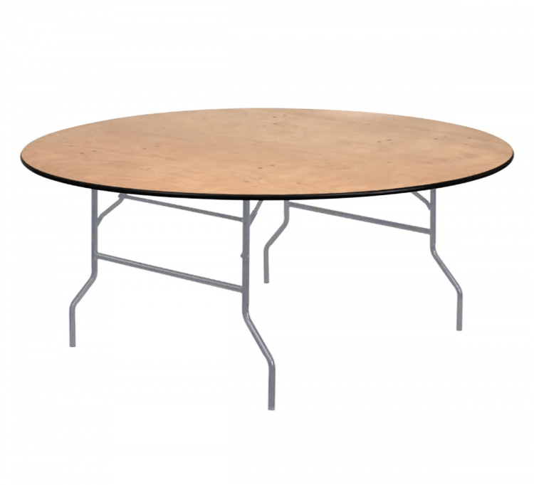 72 Inch Round Table Wood