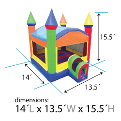 inflatable bounce house rainbow dimensions 1735308536 Rainbow Castle