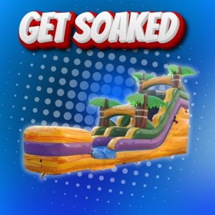 Get Soaked water slide party in New Haven