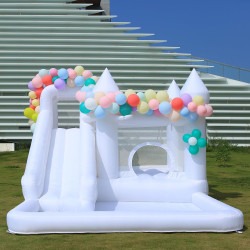 White Indoor Bounce House