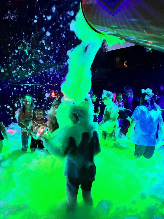 Glow-In-The-Dark Foam Parties
