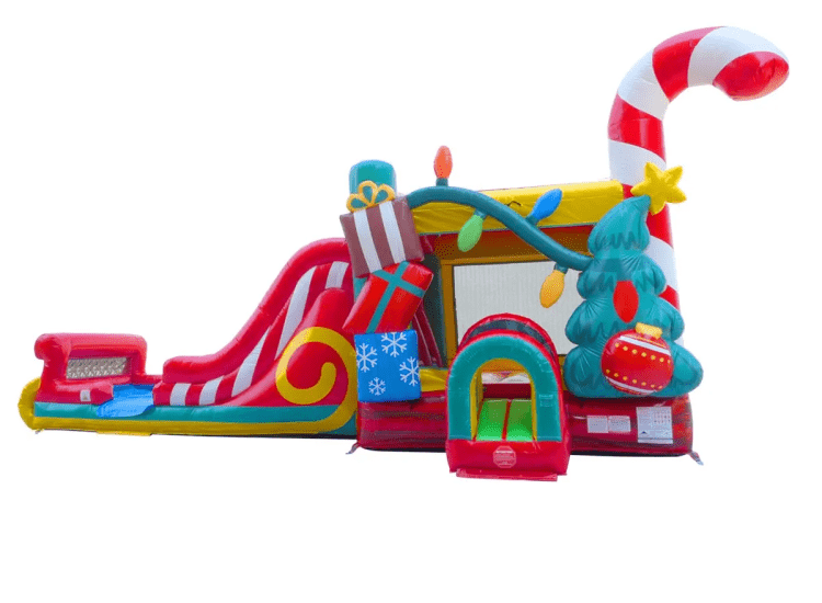 Christmas Mega Dual Lane Combo Bonce House