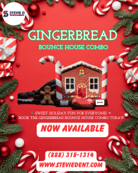 Gingerbread Bounce House Combo