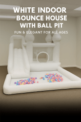 White Indoor Bounce House
