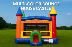 Multi Color Bounce House Castle