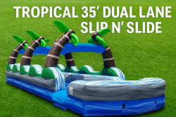 Tropical 35' Dual Lane Slip n' Slide