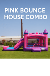 Pink Bounce House Combo
