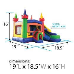 castle20combo20size 1744079186 5 IN 1 Rainbow Castle Combo Wet/Dry