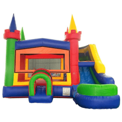castle20combo 1744079186 5 IN 1 Rainbow Castle Combo Wet/Dry