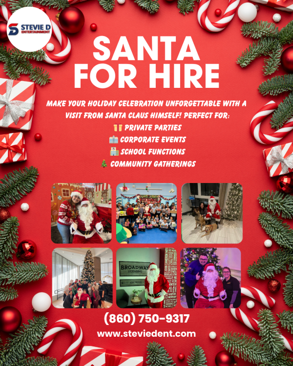 Santa In Person visit for holiday parties